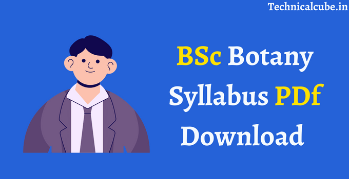 BSc Botany Syllabus PDf Download 2023