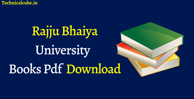  Rajju Bhaiya University Books Pdf 