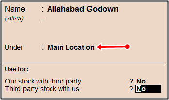 godown main location