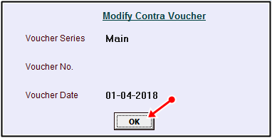 modify contra voucher