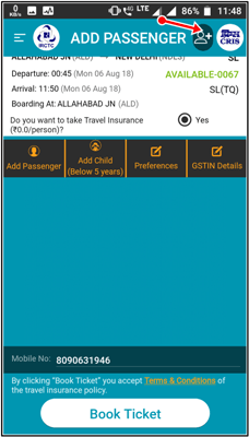 add passenger
