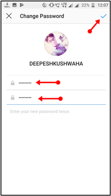 change password