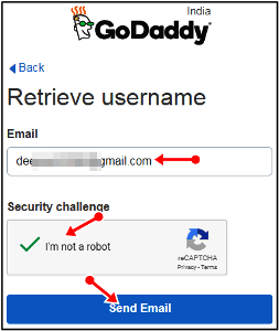 godaddy retrive mail