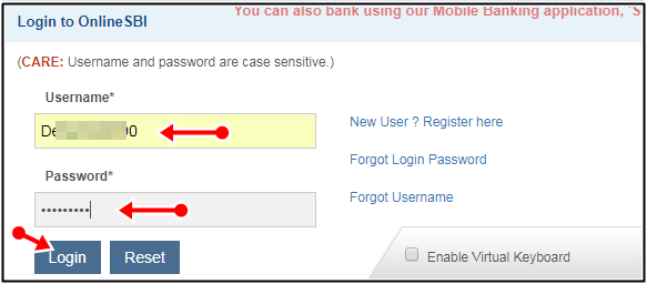 login user id