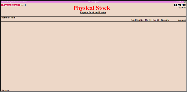 physical Stock