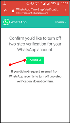 turn off & Confirm