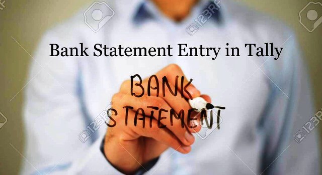 bank statement entry