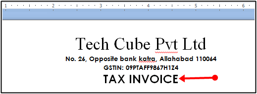 tax invoice