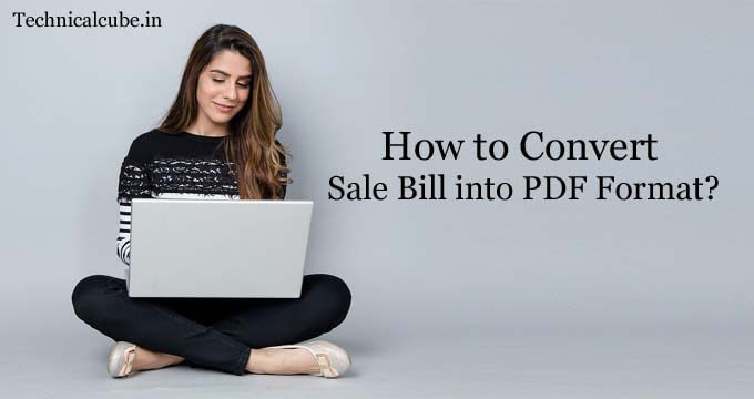 sale bill convert into pdf