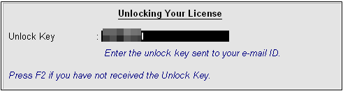 unlock the license