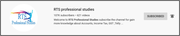 rts professional studies