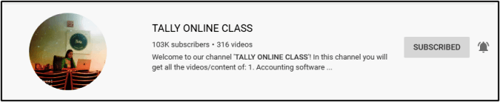 tally online class