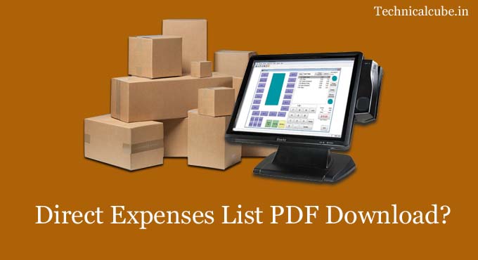 Direct Expenses List PDF Download