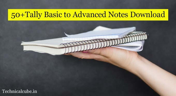 Tally Basic Notes