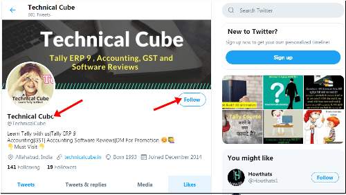 twitter Technical cube