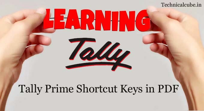 Tally Prime Shortcut Keys PDF Download