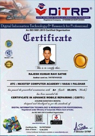 sample tally certificate