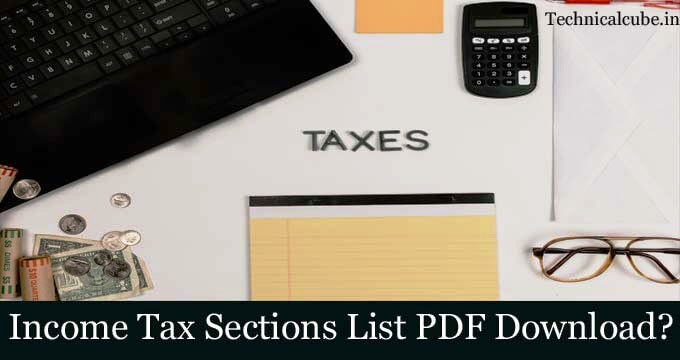 Income Tax Sections List PDF Download in 2021