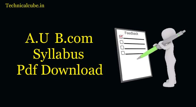 Allahabad University B.com Syllabus Pdf Download