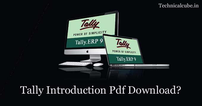 Tally Introduction Pdf Download