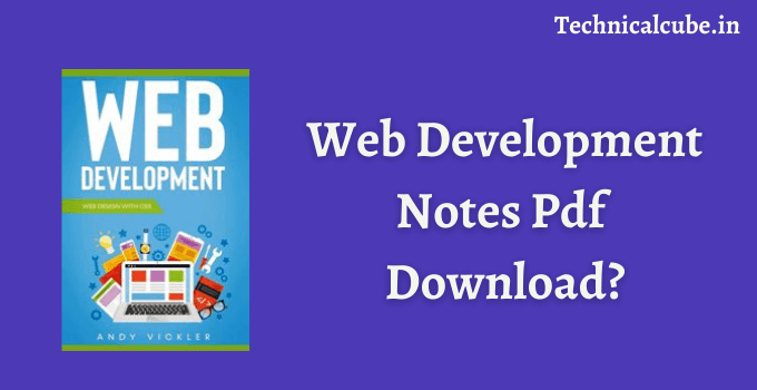 Web Development Notes Pdf Download