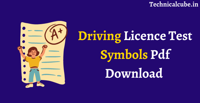 Driving Licence Test Symbols Pdf Download