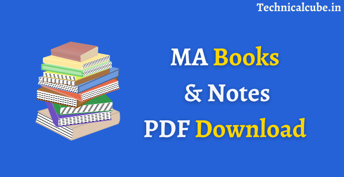 MA Books in Hindi PDF Download 2022- For 1st 2nd Years Students