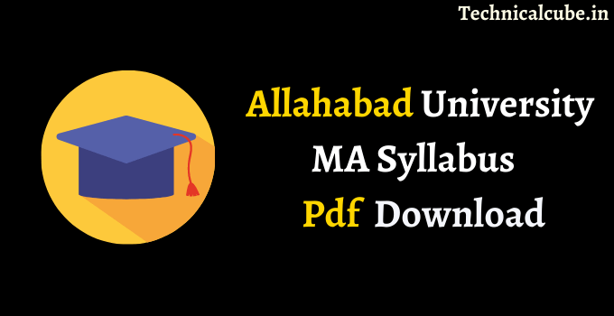 Allahabad University MA Syllabus Pdf Download