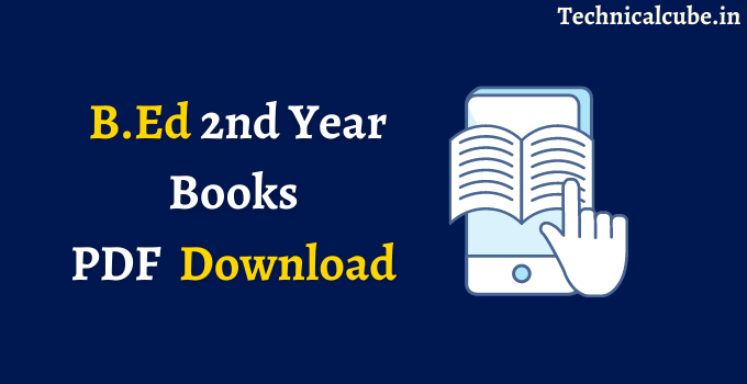 B.Ed 2nd Year Books PDF in Hindi Download 