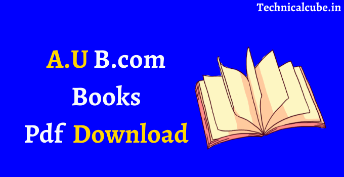 A.U B.Com Book Pdf Download