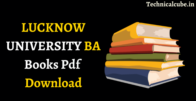 LUCKNOW UNIVERSITY BA Books PDF Download