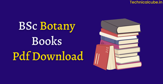 BSc Botany Books Pdf Download